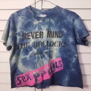 Tie dye Sex Pistols crop top